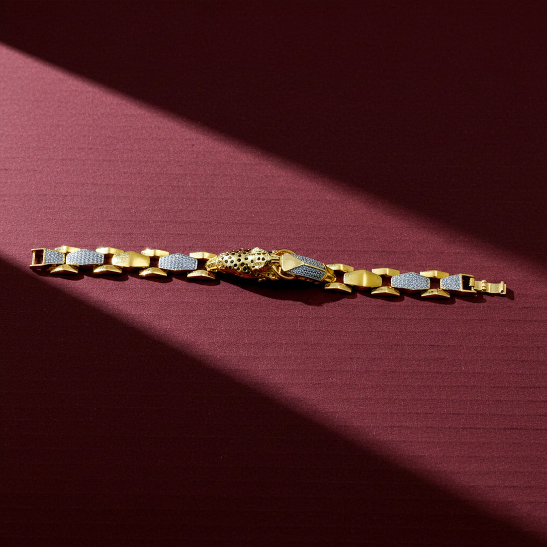 Royal Panther Dual-Tone Men’s Bracelet GMB-13
