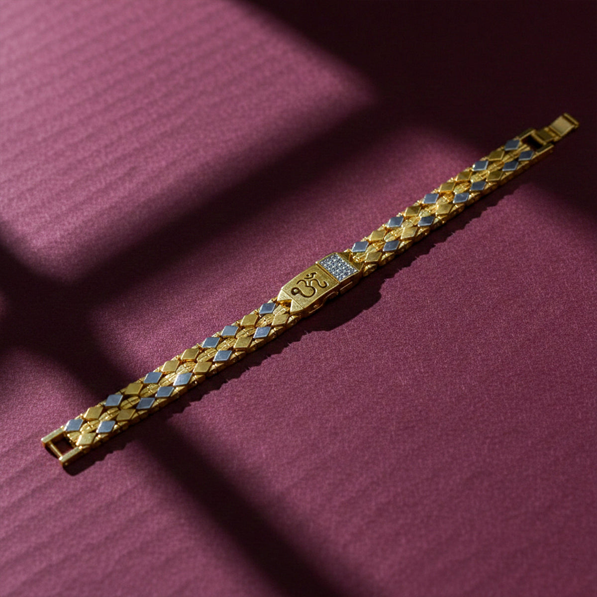 Divine Om Dual-Tone Men’s Bracelet GMB-11