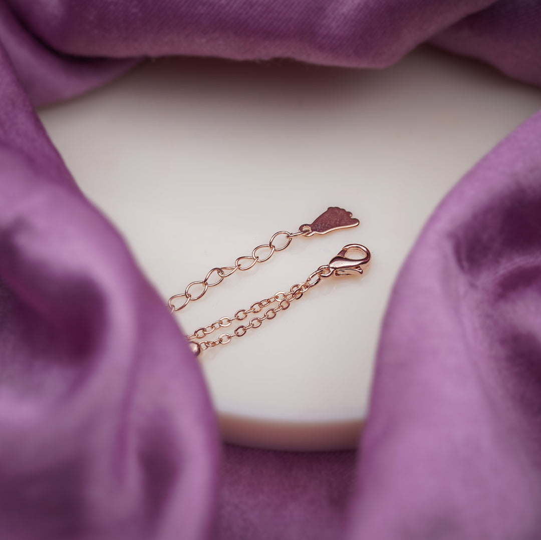 Triple Circle Halo Dual Layer Anklet GWA-16