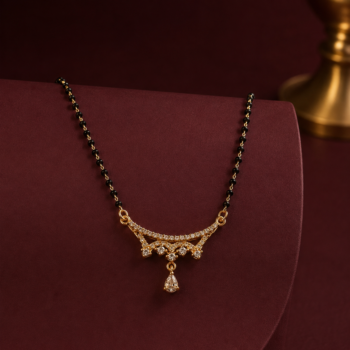 Aurevia Crystal Draped Teardrop Women’s Mangalsutra GWM 34