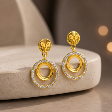 Calyra Crystal Orbit Drop Earrings GWE 297