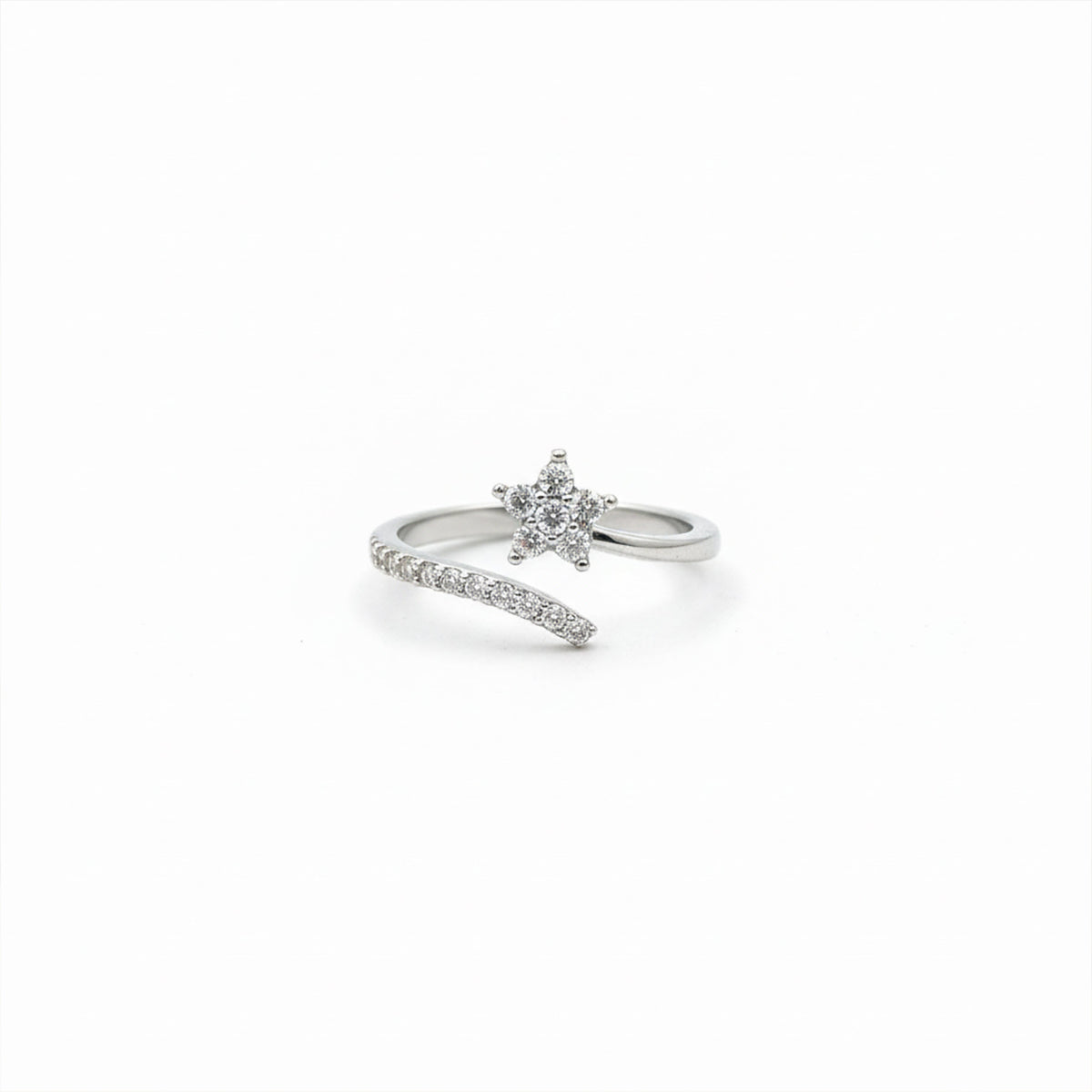 Celestial Star Cluster Bypass Wrap Ring GWR-80