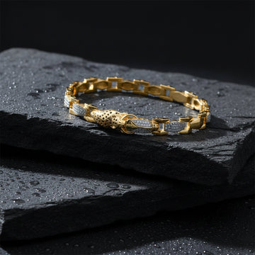 Royal Panther Dual-Tone Men’s Bracelet GMB-13