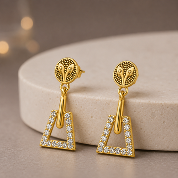 Arden Crystal Triangle Drop Earrings GWE 284
