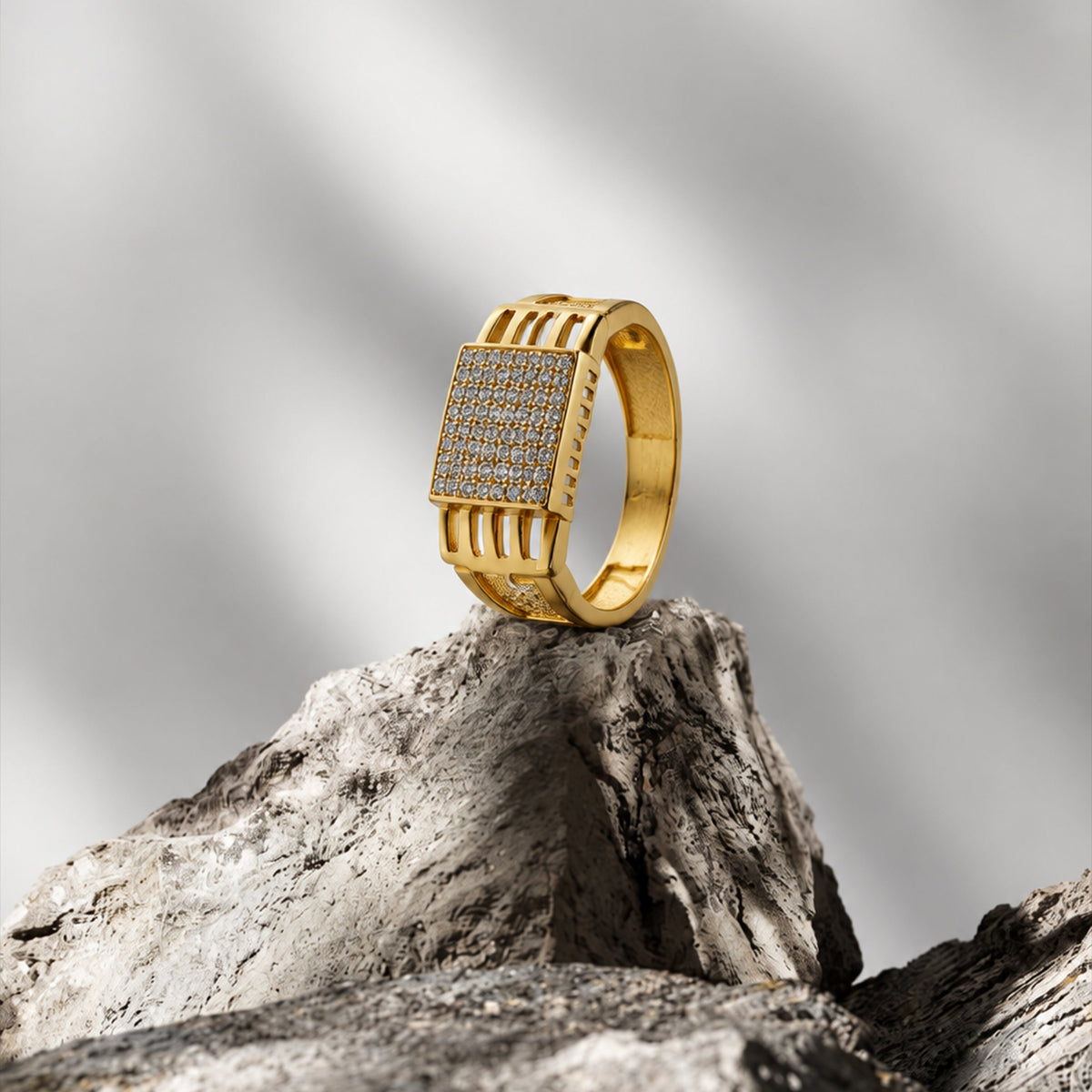 Architectural Grid Men’s Ring GMR 52