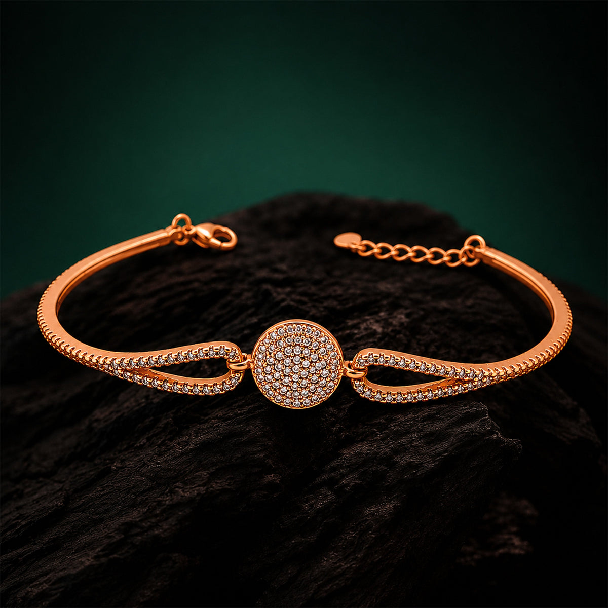 Aurelia Halo Rose Gold Bracelet GWB 175