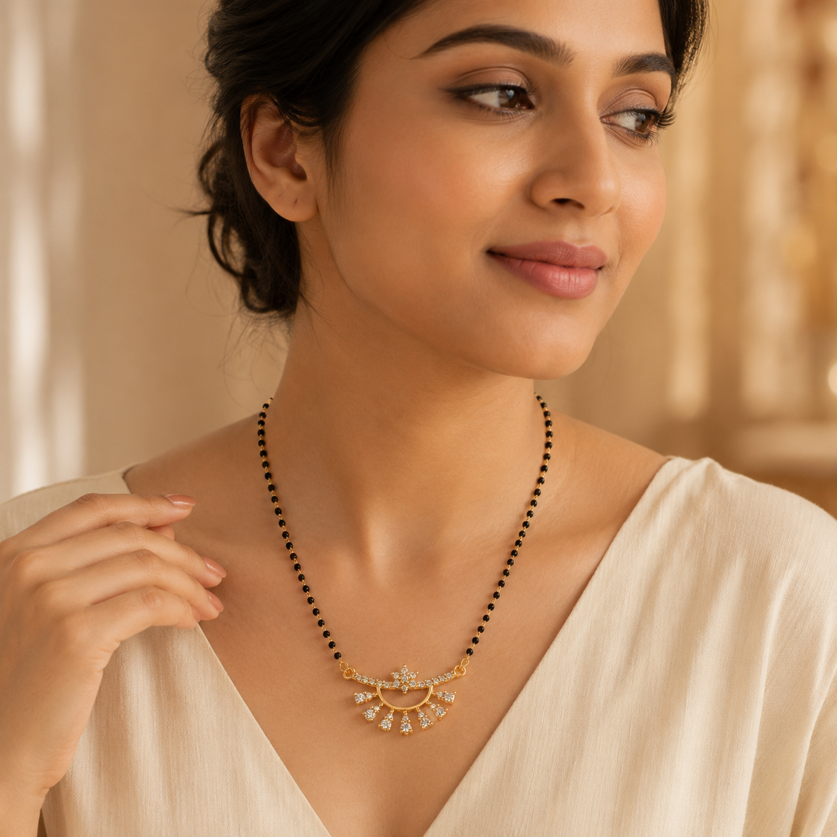 Celestia Floral Cascade Women’s Mangalsutra GWM 29