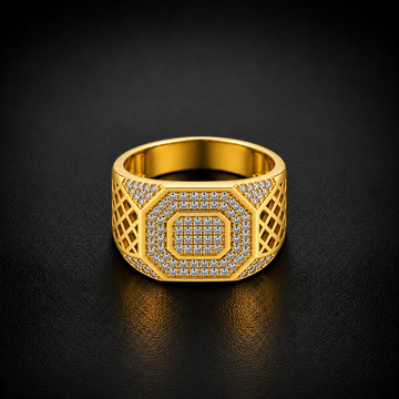 Octagon Lattice Men’s Ring GMR 54