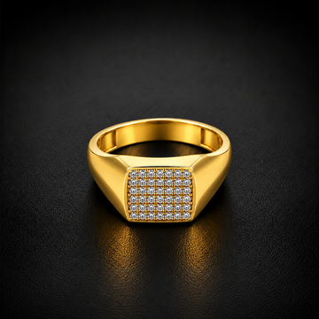 Stone Grid Men’s Ring GMR 57