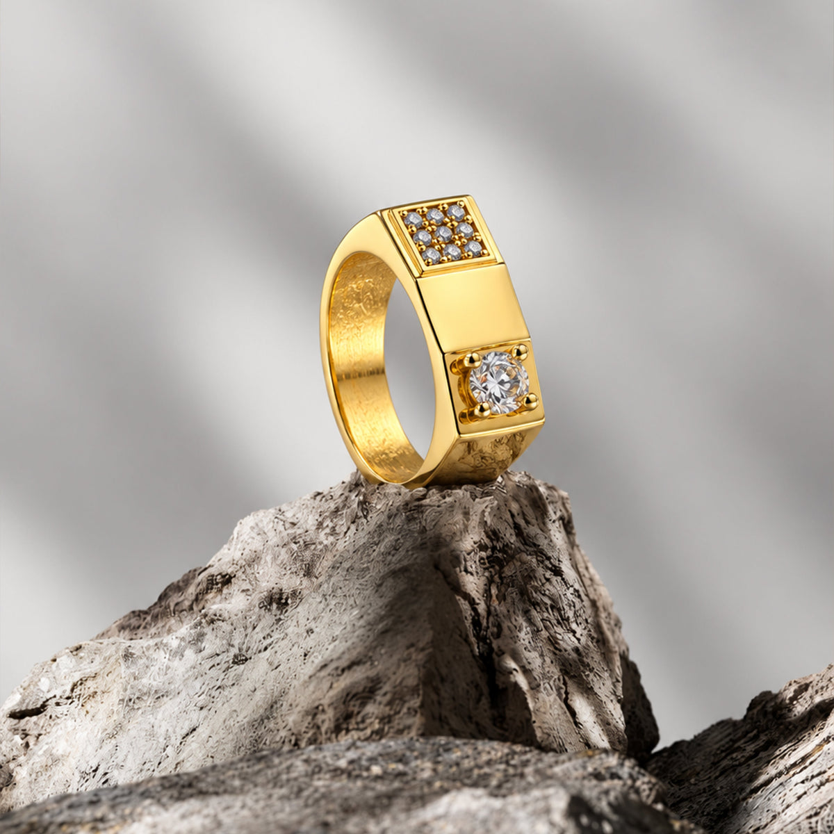 Solitaire Accent Men’s Ring GMR 61
