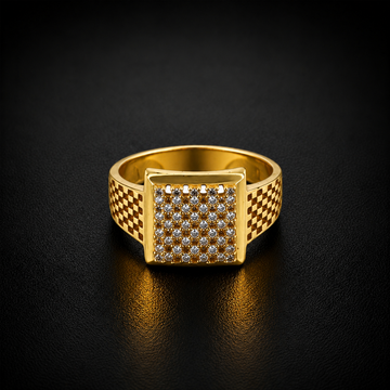 Checker Grid Men’s Ring GMR 56