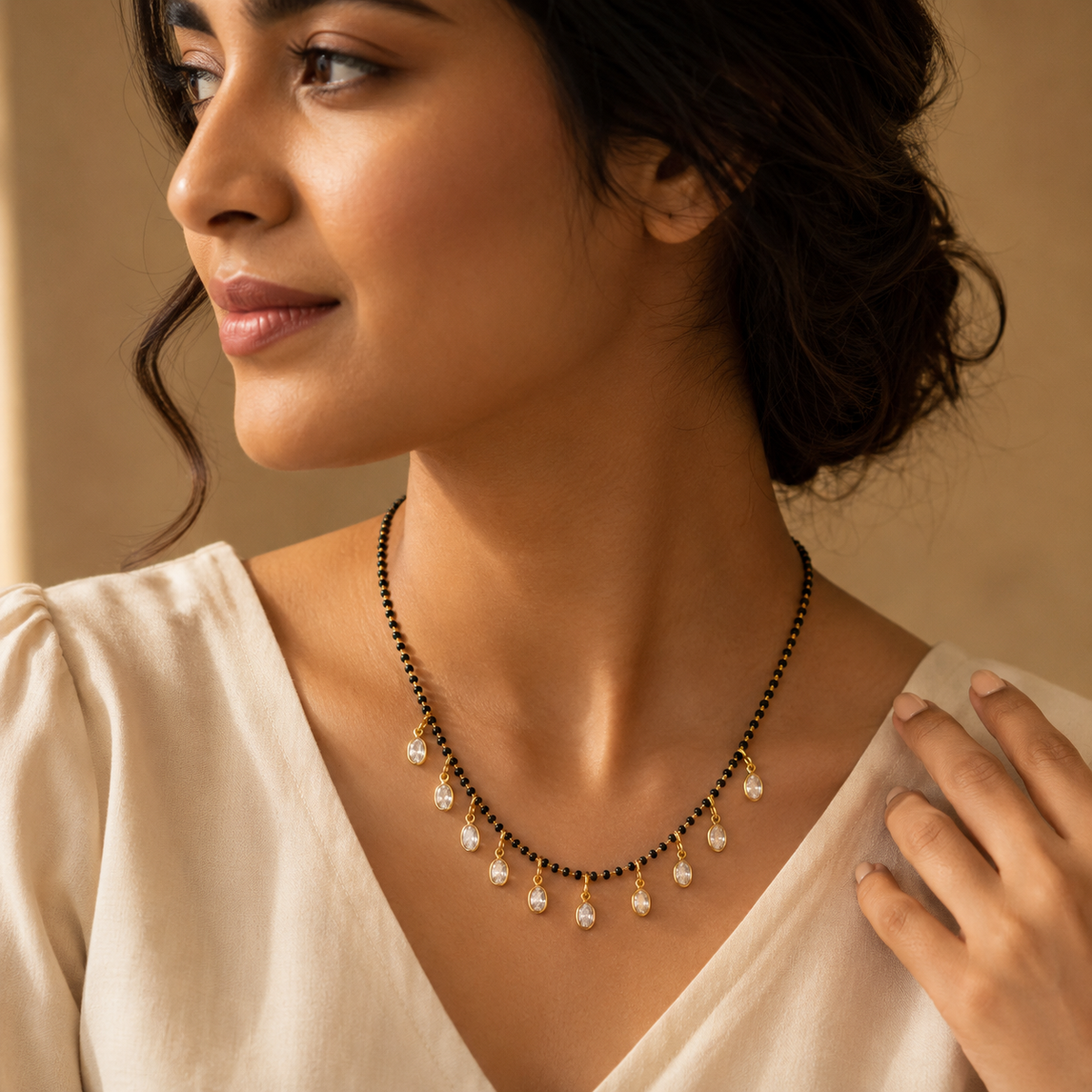 Elowen Crystal Cascade Women’s Mangalsutra GWM 12