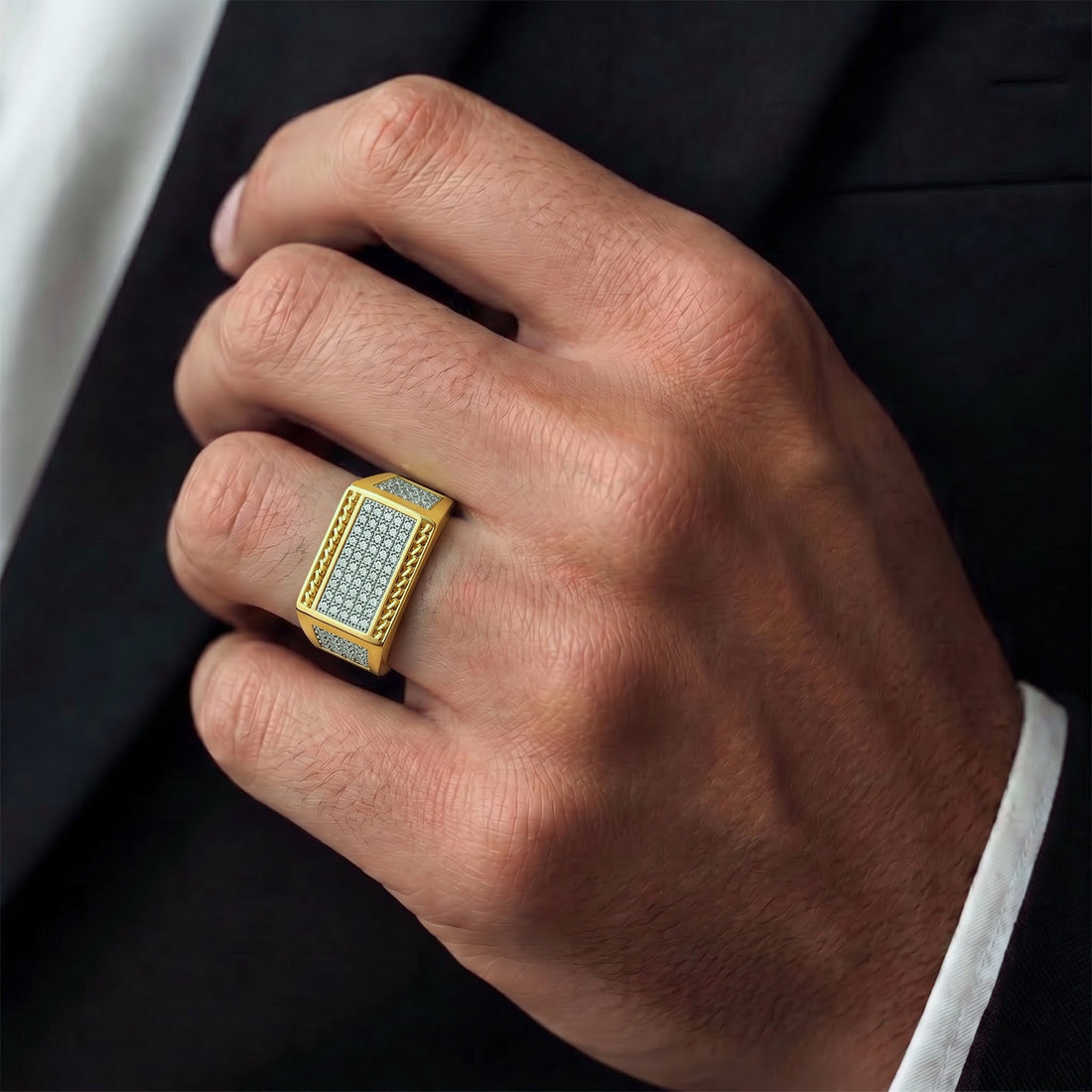 Imperial Grid Men’s Ring GMR 34