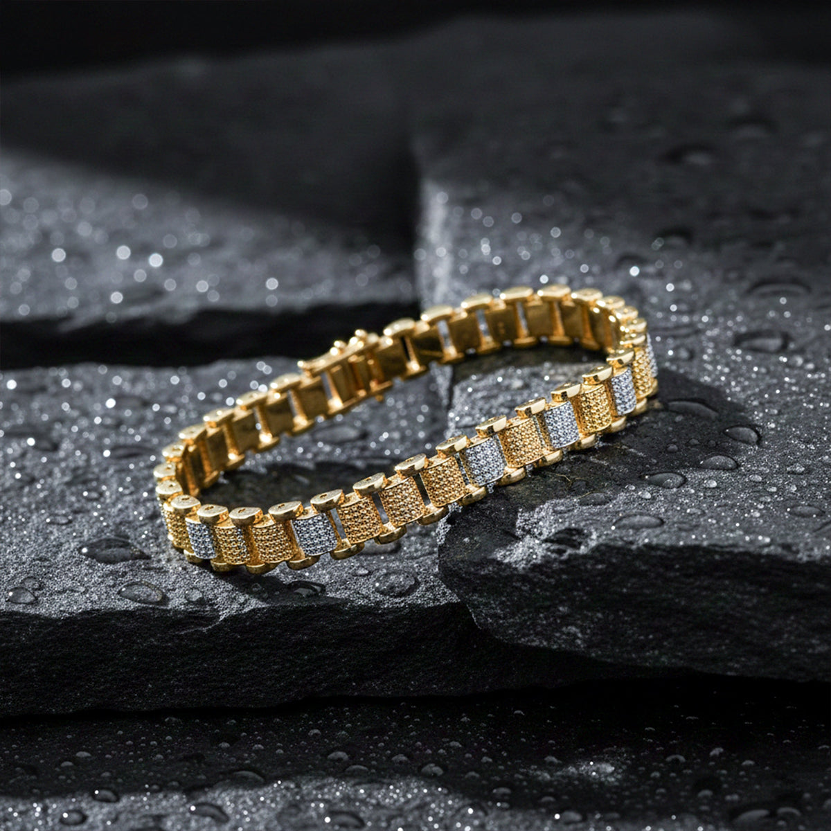 Regal Dual-Tone Men’s Bracelet GMB-7