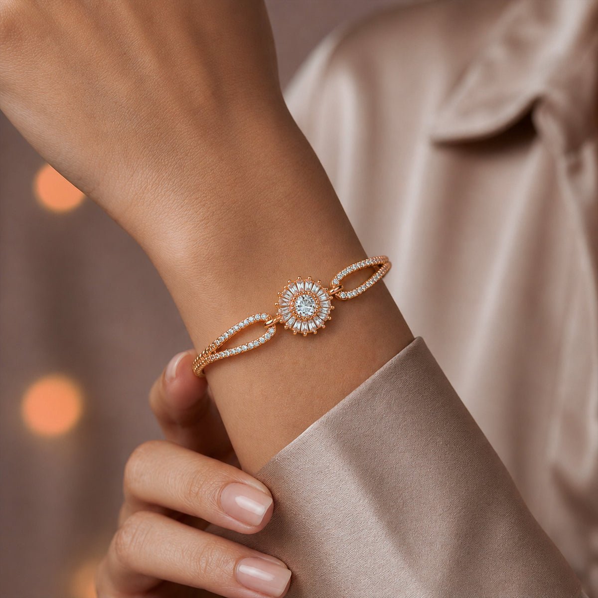 Solenne Sunburst Halo Bracelet GWB 180