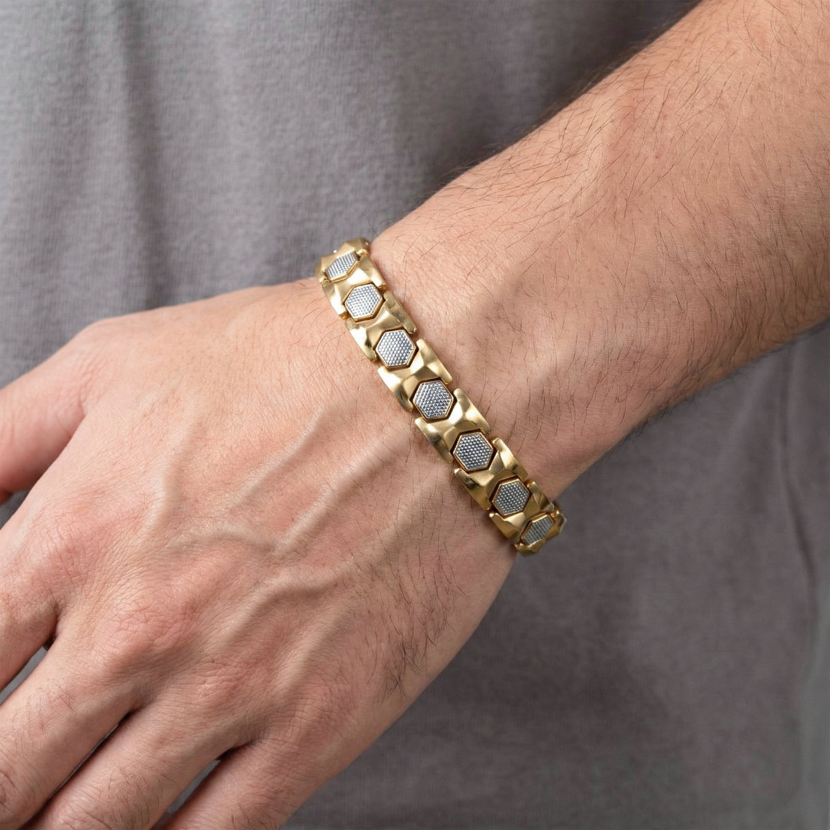 Hexa Crest Men’s Bracelet GMB-5