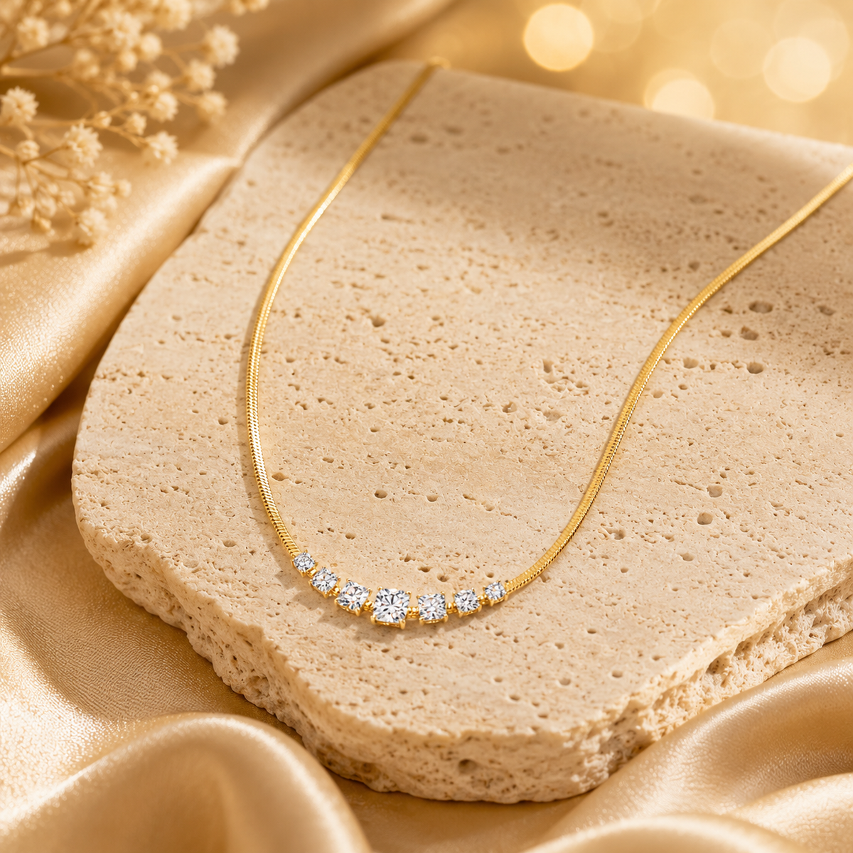 Celeste Square Women’s Necklace GWN 128
