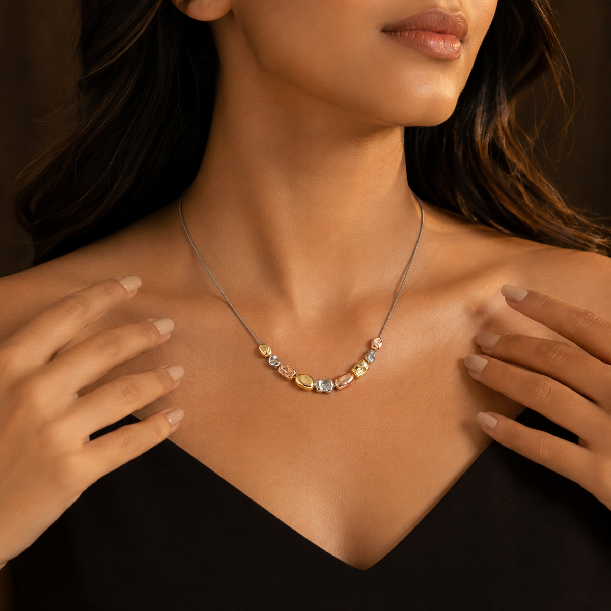 Trinity Pebble Women’s Necklace GWN 65