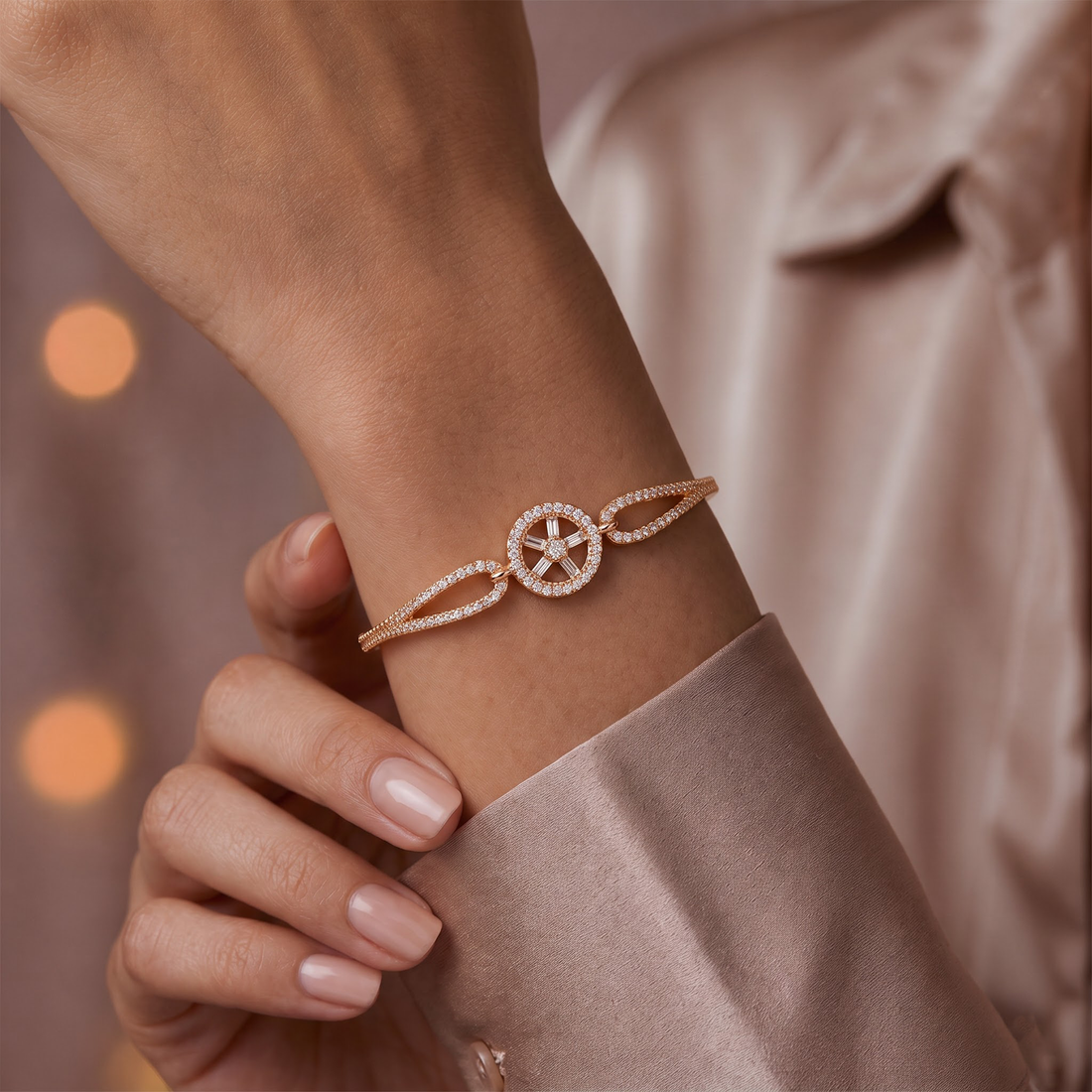 Seraphina Crystal Wheel Bracelet GWB 187