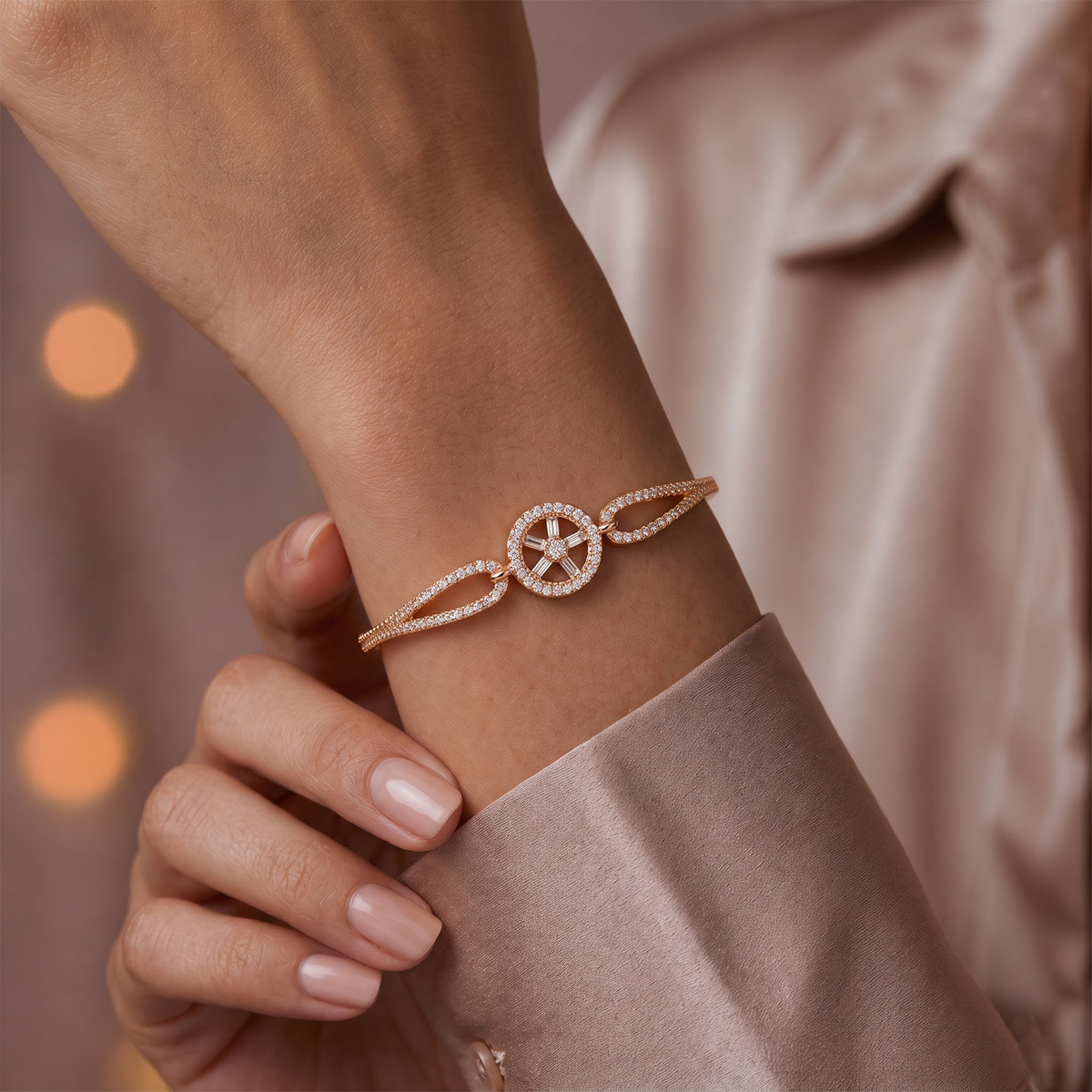 Seraphina Crystal Wheel Bracelet GWB 187