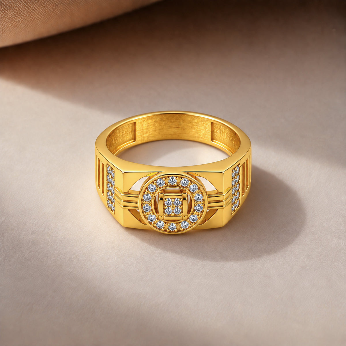 Orbit Frame Stone Men’s Ring GMR 63