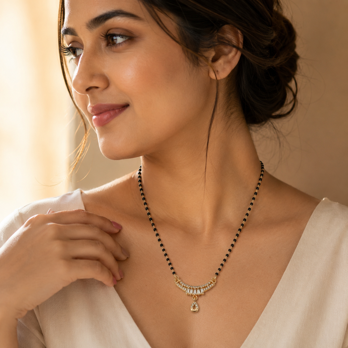 Celestia Crystal Arc Drop Women’s Mangalsutra GWM 20