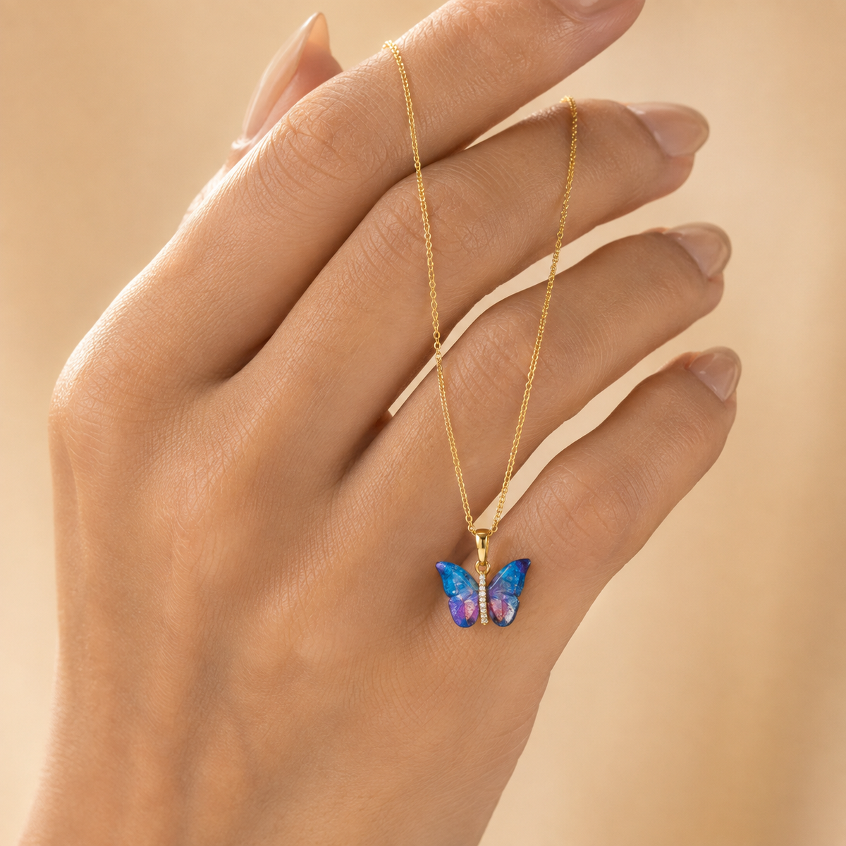 Aurora Butterfly Women’s Necklace GWN 155