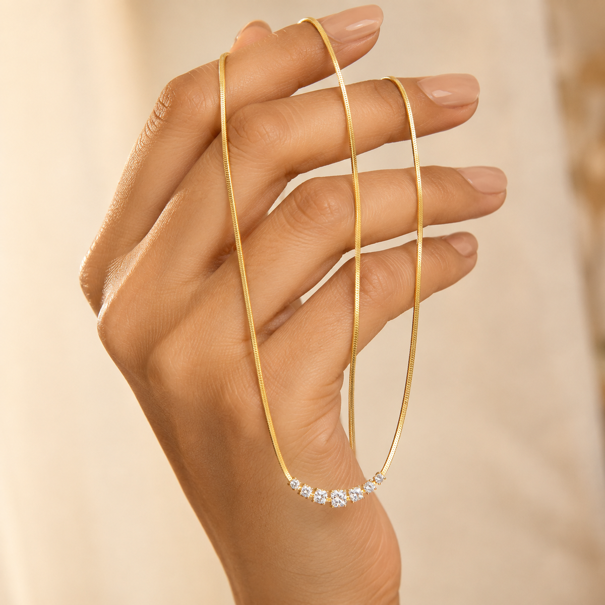 Celeste Square Women’s Necklace GWN 128