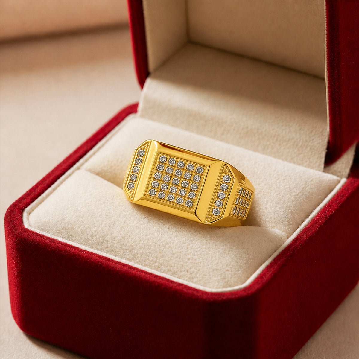 Fortress Square Men’s Ring GMR 44