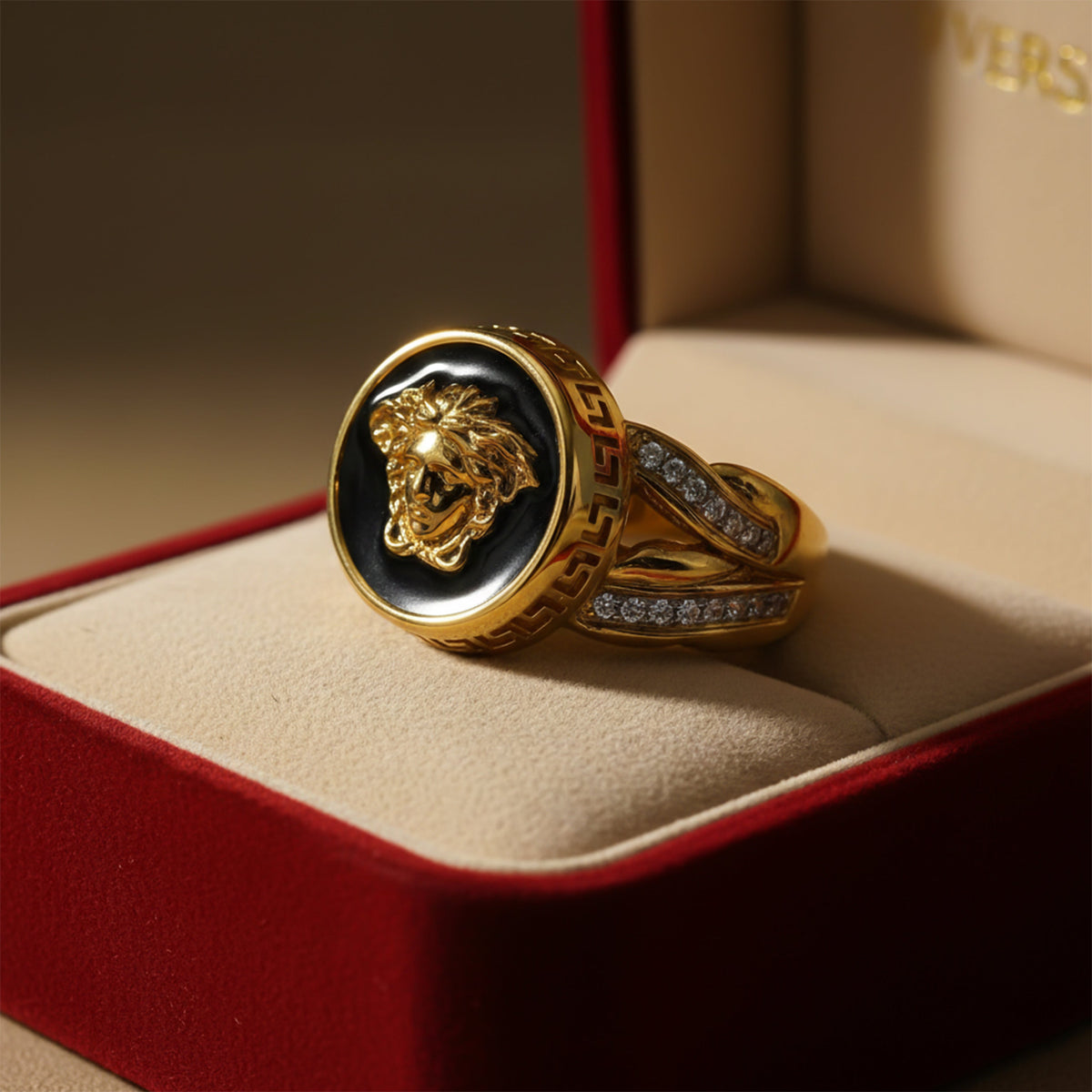Medusa Noir Men’s Ring GMR-14