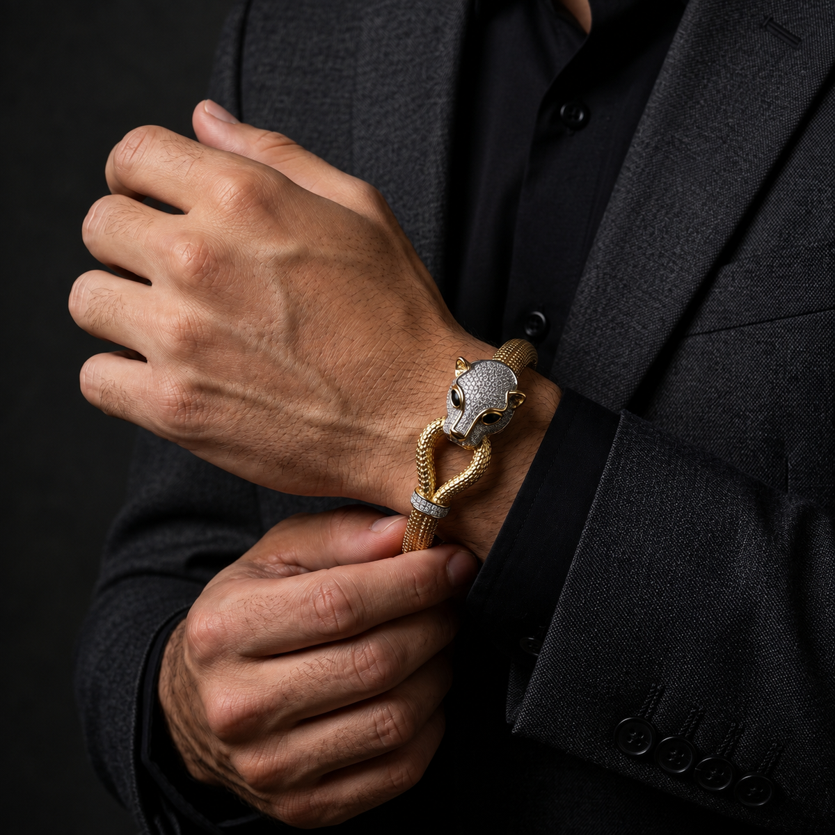 Majestic Leopard Men’s Kada GMK-4