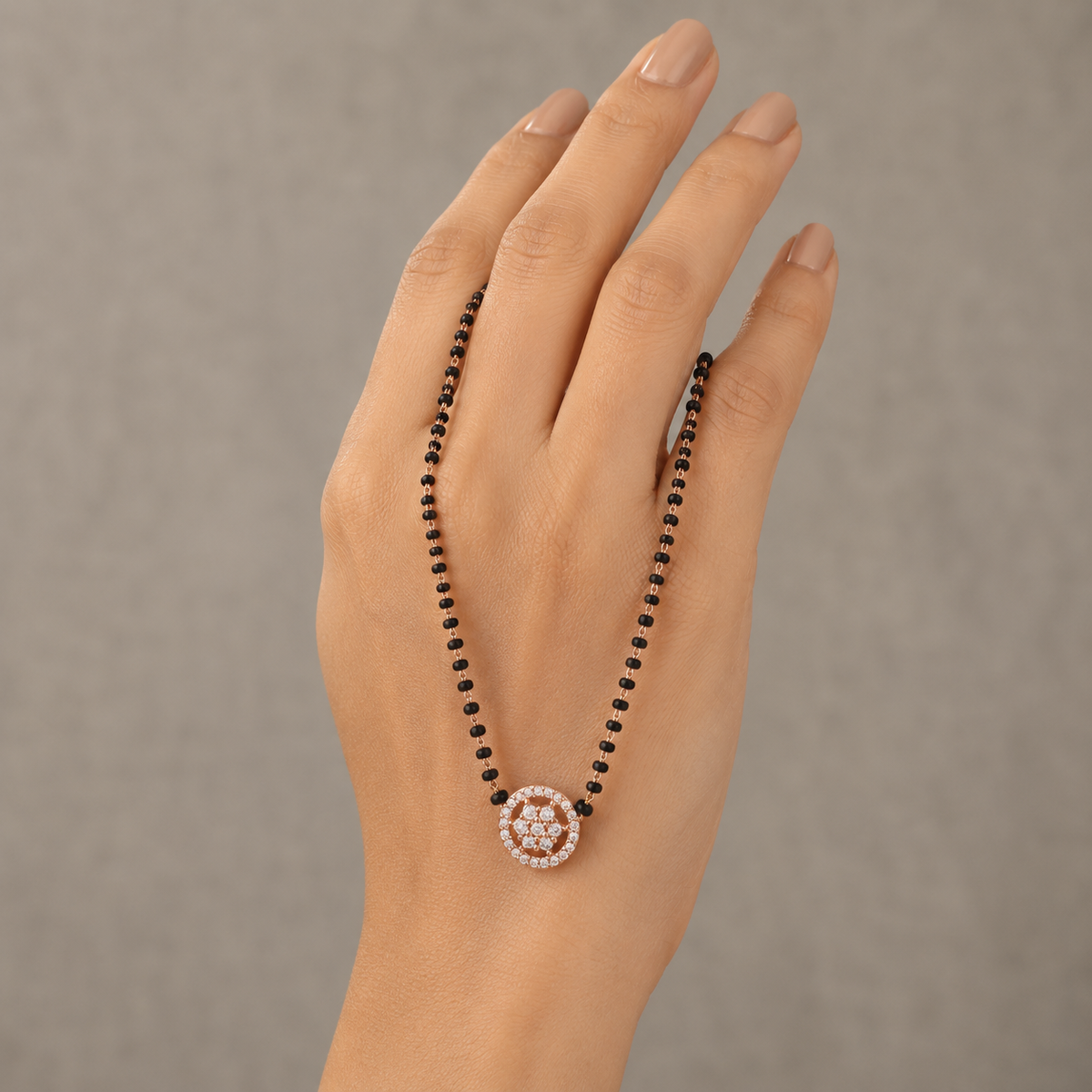 Roselle Crystal Halo Women’s Mangalsutra GWM 5