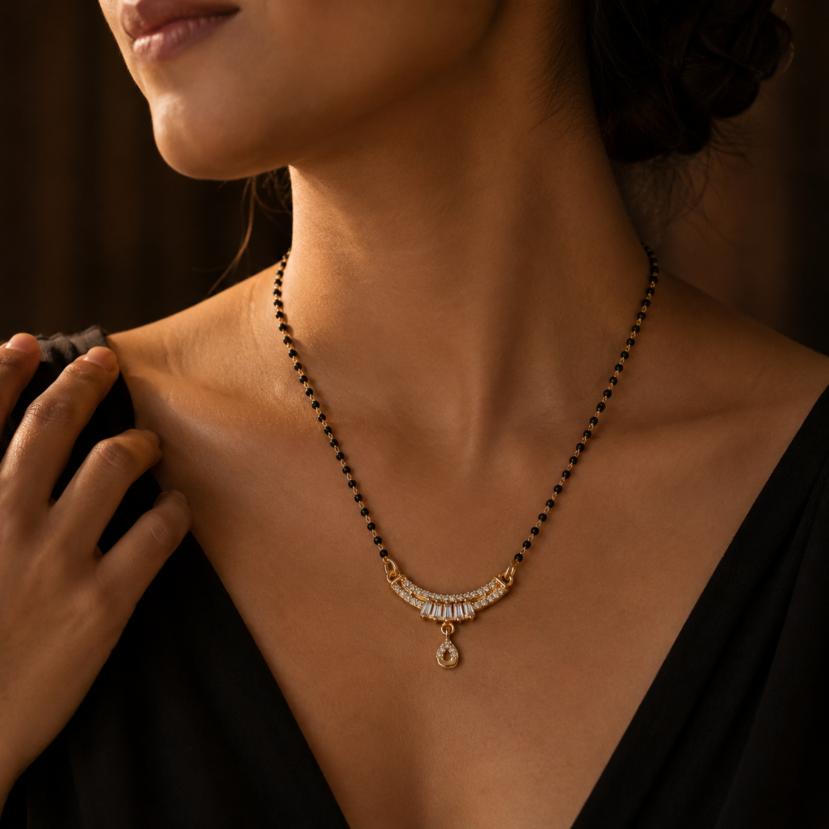 Celestia Crystal Arc Drop Women’s Mangalsutra GWM 20