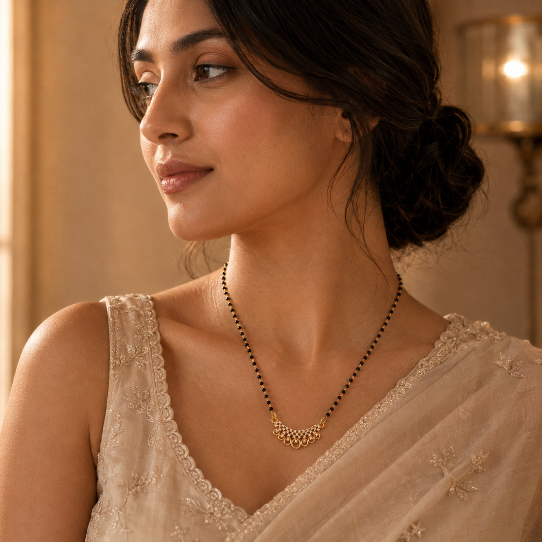 Aurelia Crystal Crescent Women’s Mangalsutra GWM 18