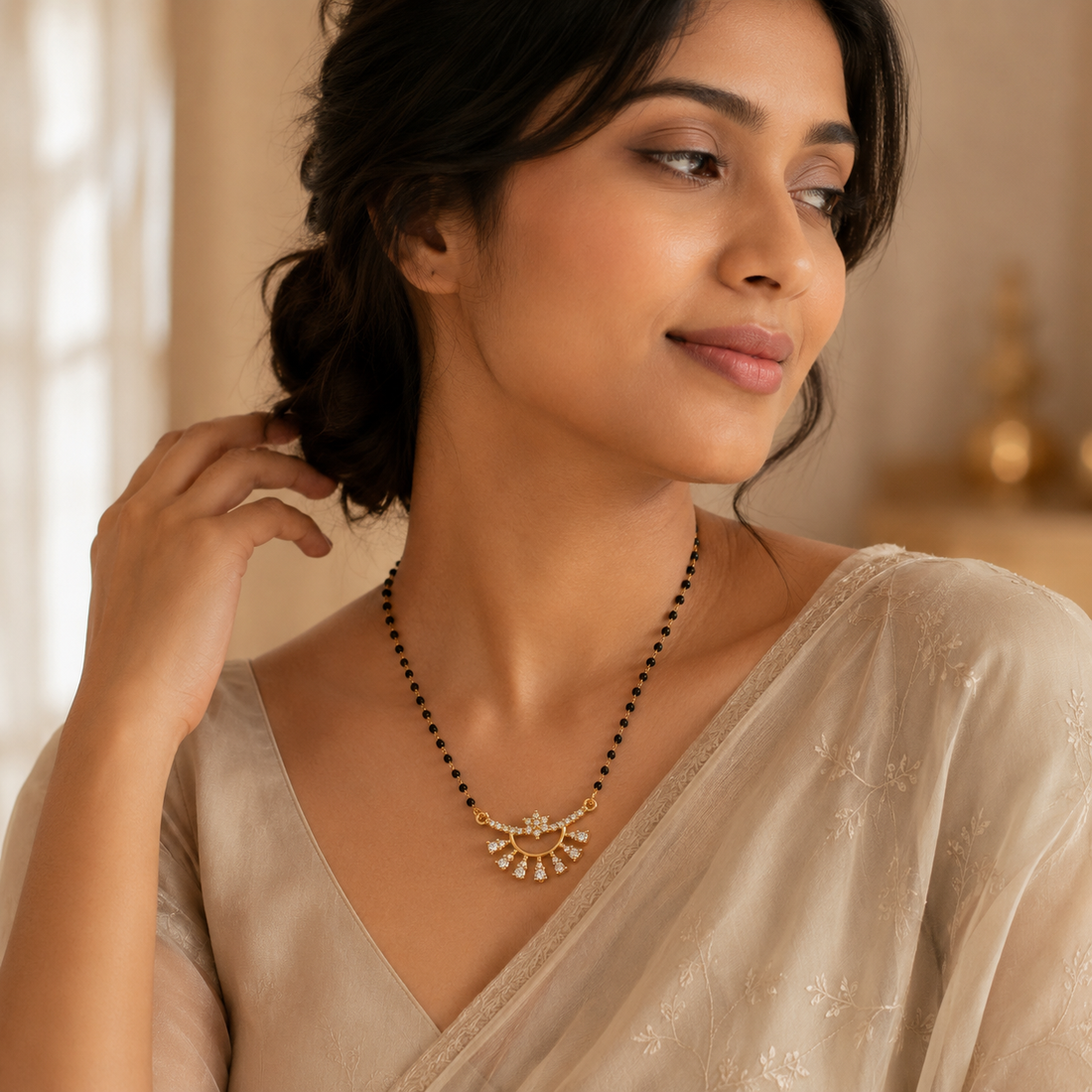 Celestia Floral Cascade Women’s Mangalsutra GWM 29