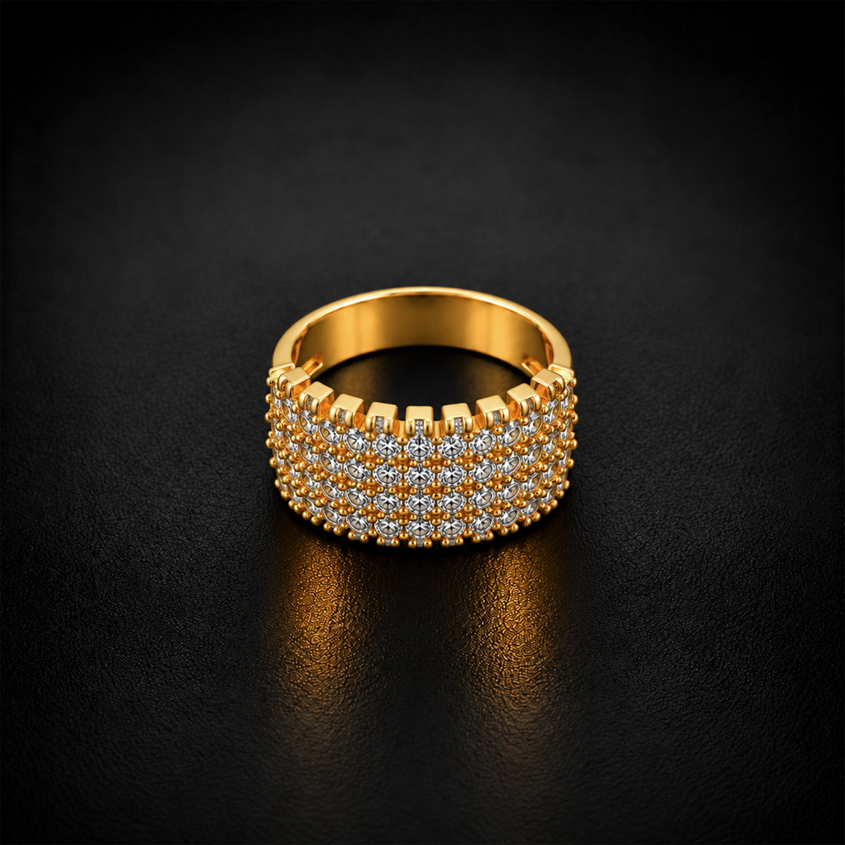 Crown Arc Stone Men’s Ring GMR 60