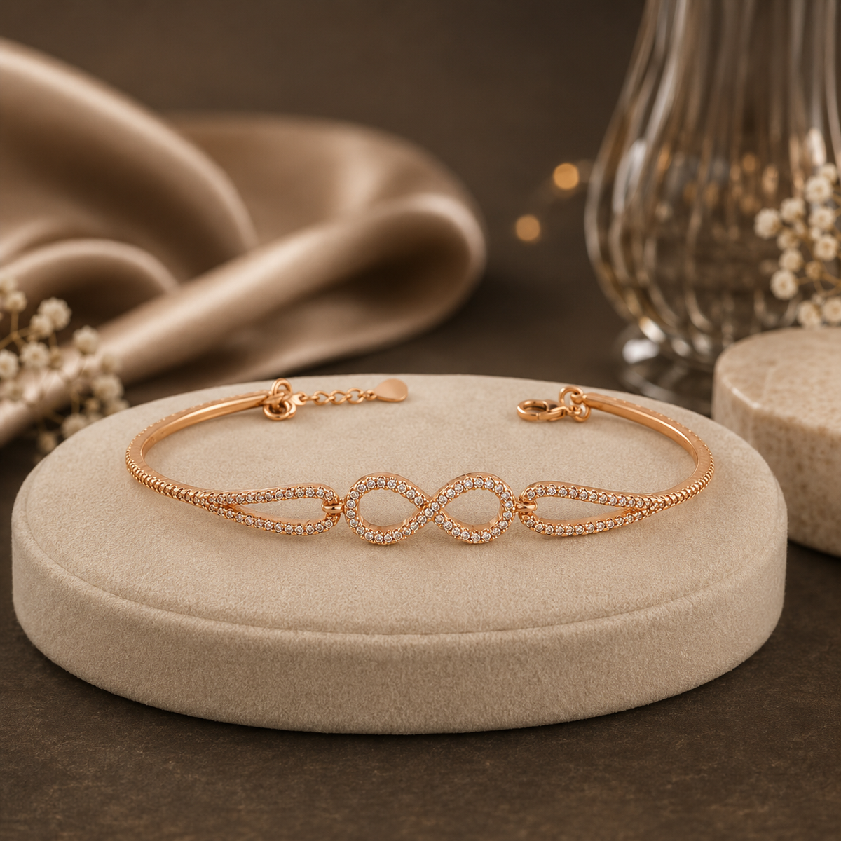 Eterna Crystal Infinity Bracelet GWB 179