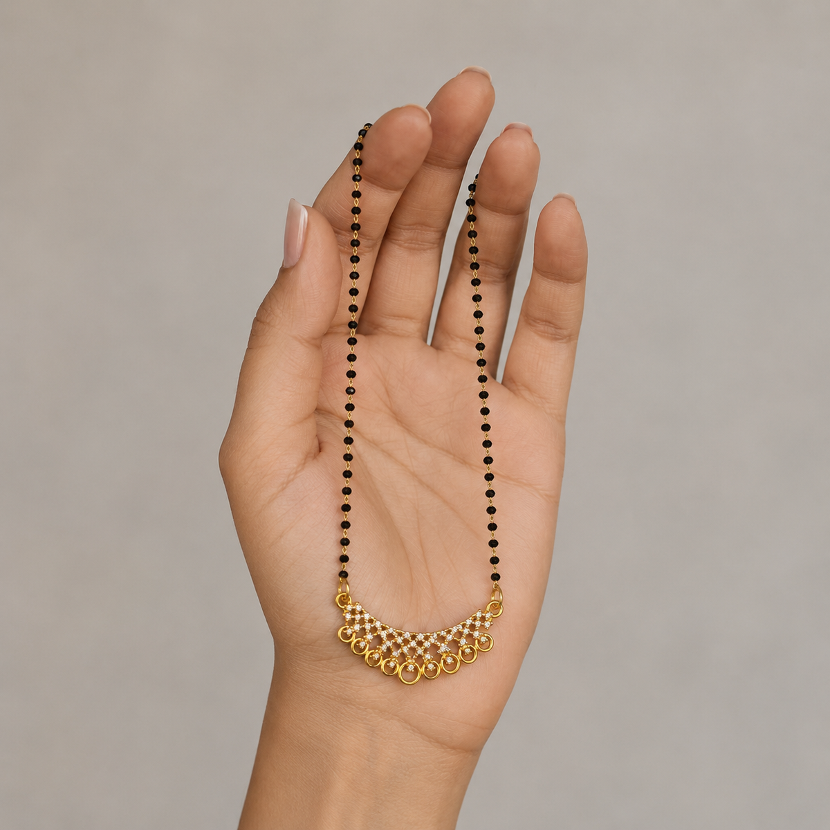 Aurelia Crystal Crescent Women’s Mangalsutra GWM 18