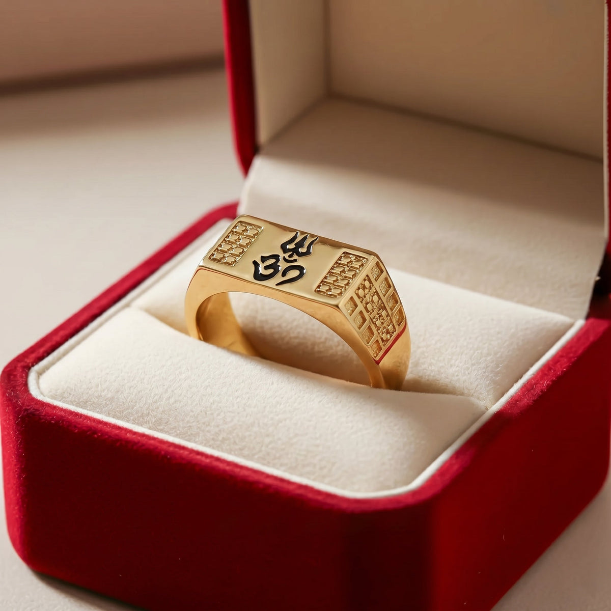 Mahadev Om Men’s Ring GMR 35