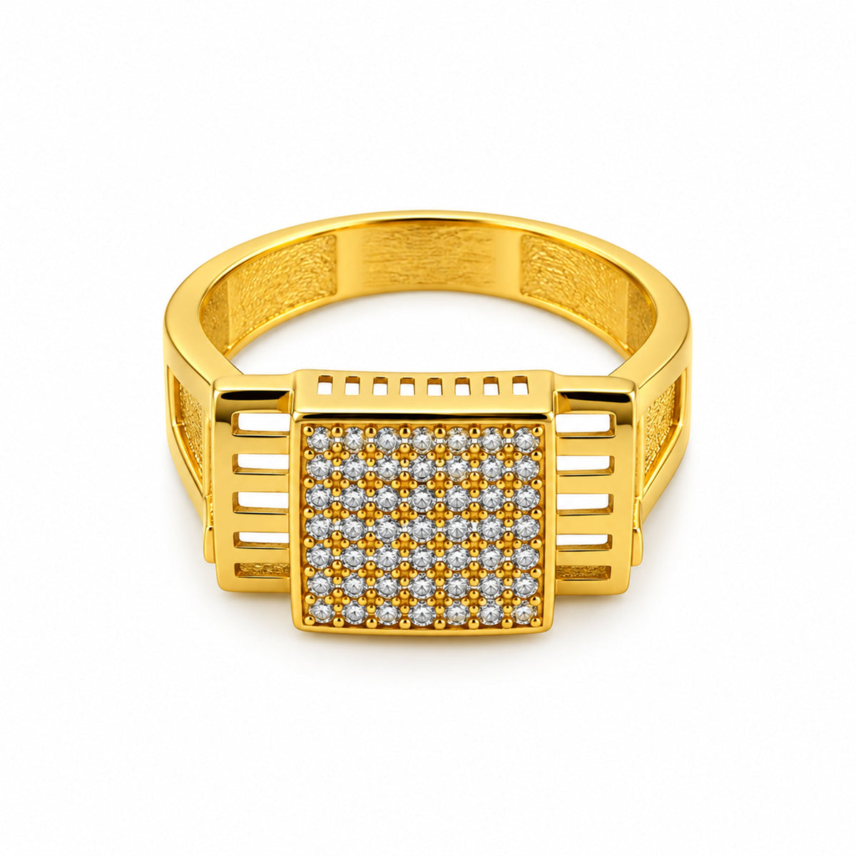Architectural Grid Men’s Ring GMR 52