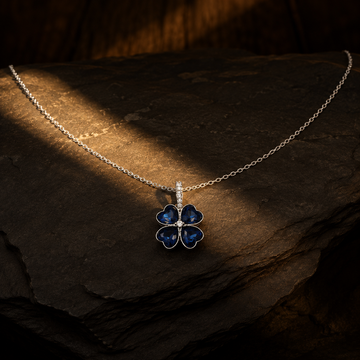 Sapphire Clover Women’s Necklace GWN 162
