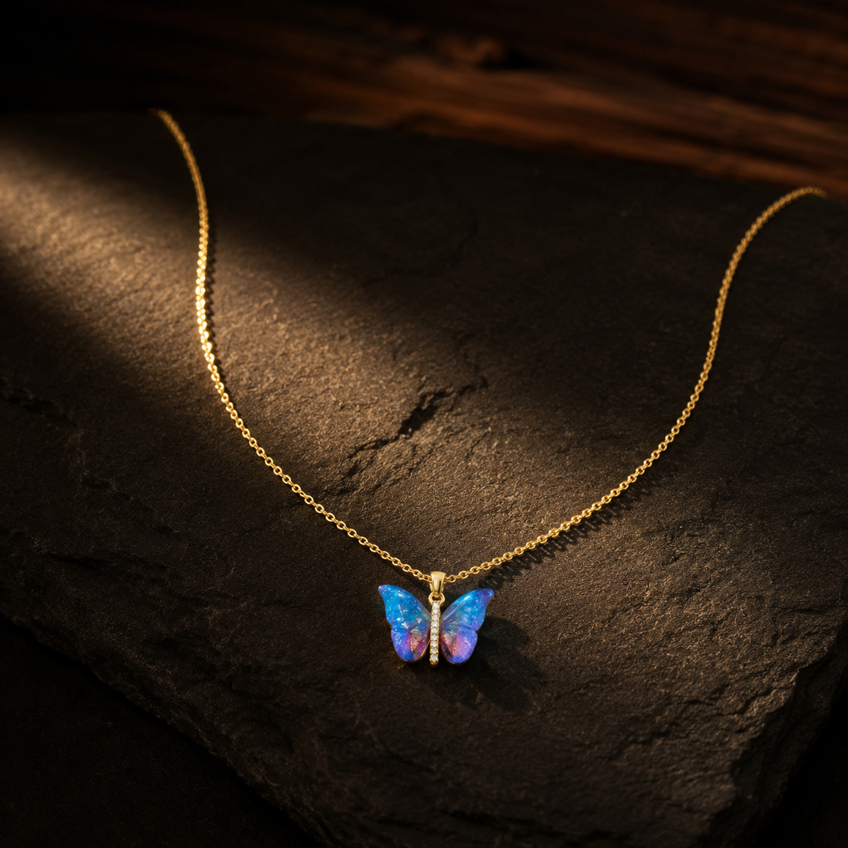 Aurora Butterfly Women’s Necklace GWN 155