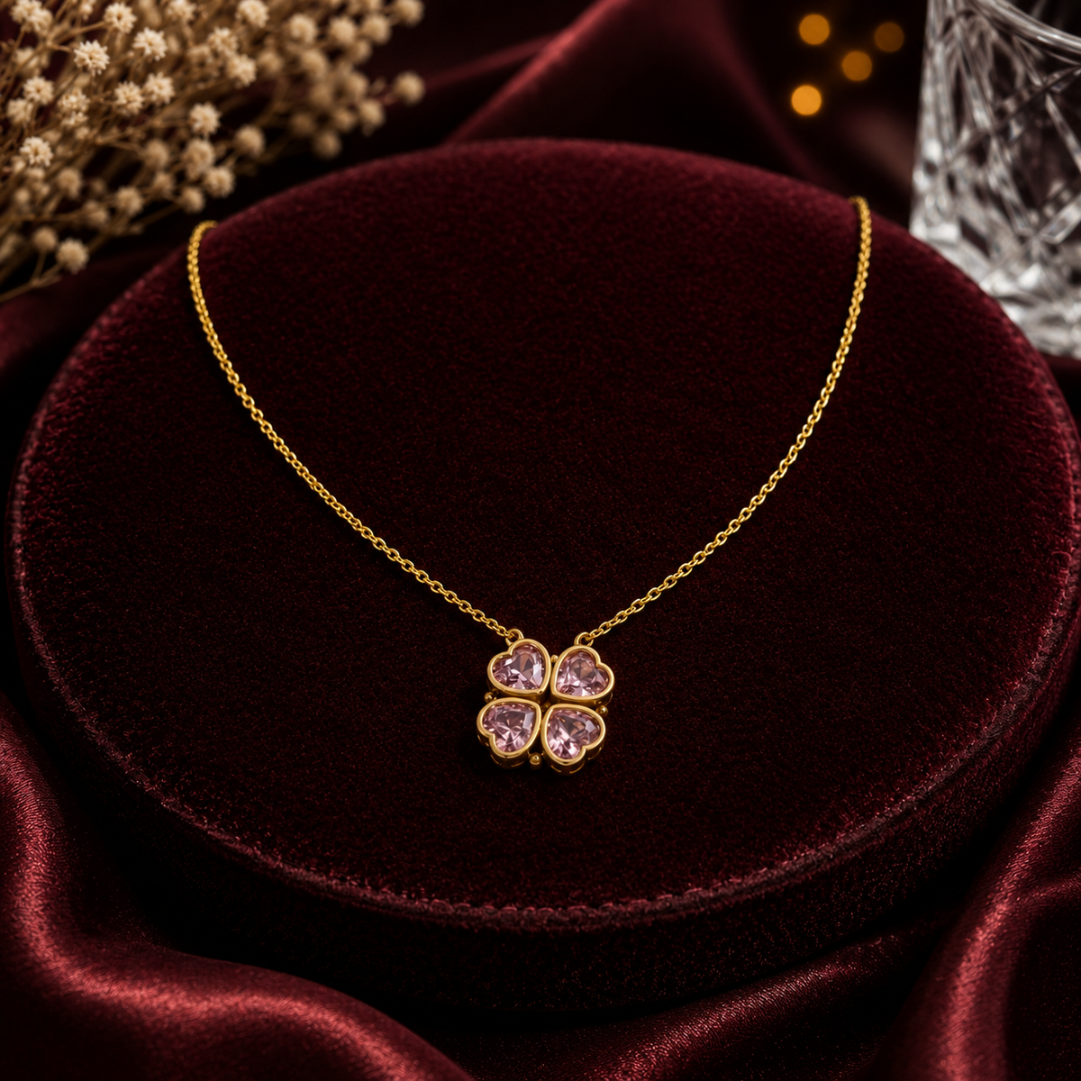 Blush Clover Women’s Necklace GWN 85