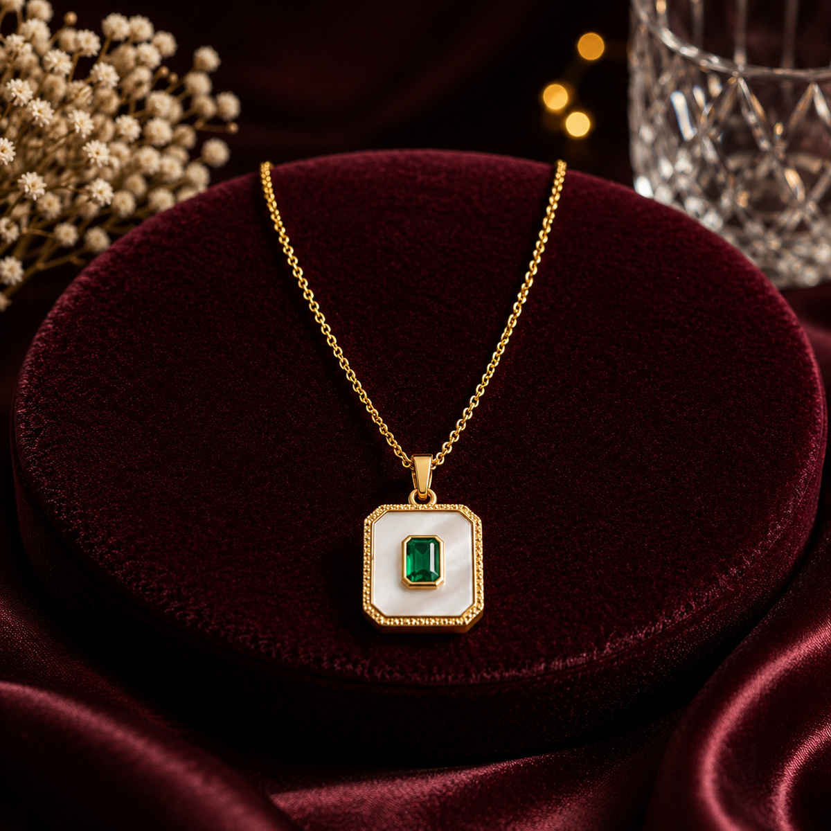 Emerald Ivory Women’s Necklace GWN 94