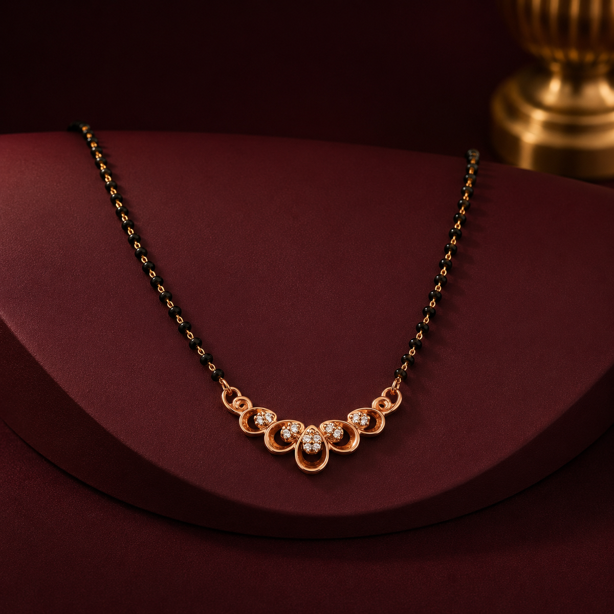 Roselle Bloom Crystal Women’s Mangalsutra GWM 36