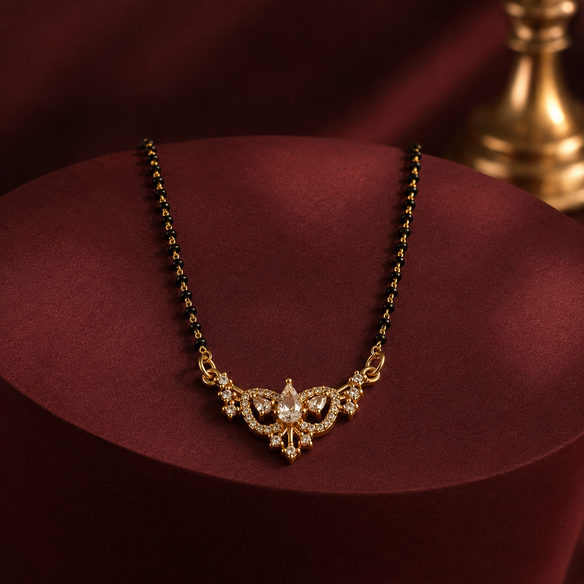 Elaria Teardrop Crystal Women’s Mangalsutra GWM 41