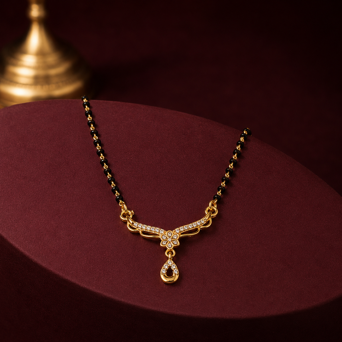 Seraphina Floral Teardrop Women’s Mangalsutra GWM 32