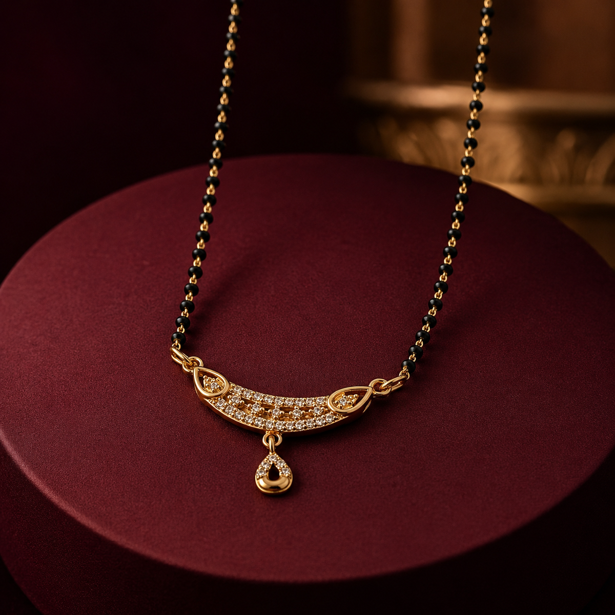 Elara Crystal Teardrop Women’s Mangalsutra GWM 22