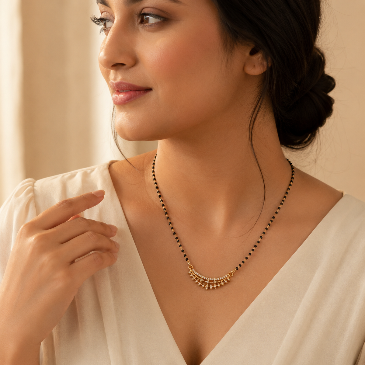 Celestia Crescent Spark Women’s Mangalsutra GWM 26