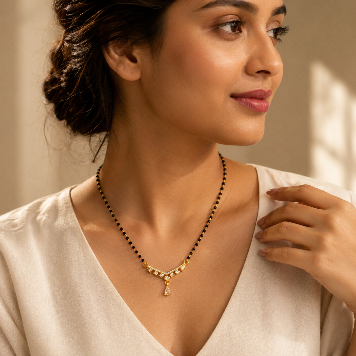 Avyanna Crystal Cascade Women’s Mangalsutra GWM 33
